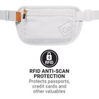 Go Travel Rfid Waist Money Belt   Passport Travel Security Hidden - Grey