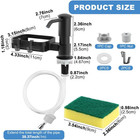 Soap Dispenser For Kitchen Sink  Built-in Pump With Sponge Holder  Under Counter