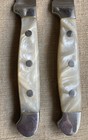 Vintage Pair Of Oneida B907kssa Pearl Crest Stainless Steel 9 25  Steak Knives