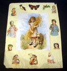 E95 - Scraps  Cards And Chromo Prints - 10 Loose Victorian Album Scrapbook Pages