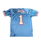 Mitchell   Ness Jersey Mens 50 Large Blue 1993 Throwback Houston Oilers Moon 1