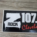 Vtg 80s Cleveland Z Rock 107 3 Fm Heavy Metal Radio Bumper Sticker Hair Band
