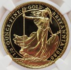 1988 Gold Great Britain 626 Minted 50 Pounds 1 2 Oz Ngc Proof 68 Ultra Cameo
