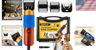 Dog Hair Clipper Kit 200w Low Noise Grooming Trimmer With Spare Blade