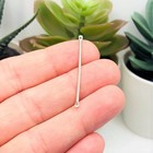 Antique Silver Simple Minimalist Bar Connectors  35x2mm - Us Seller