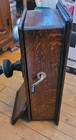 Antique Western Electric Oak Wood Hand Crank Wall Mount Telephone Rotary Dial