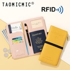 Slim Leather Travel Passport Wallet Holder Rfid Blocking Id Card Case Cover Us