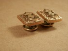 Victorian Mourning Gold Filled Cuff Buttons Taille D epergne Cufflinks 6 6 Grams