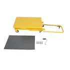 Hydraulic Lift Table Cart 500 Lbs Manual Double Scissor Lift Table 50 