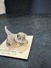 Hagen Renaker Gray Persian Cat Kitten Paw Up Miniature Vintage Retired Rare