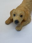 Vintage Golden Retriever Dog Figurine Decor Ceramic Porcelain Hand Painted