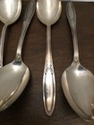 Associated Silver Co Yourex Panama Silverplate Large Spoons 8    Lot Of 6 1915