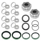 2 Front Wheel Hub Clutch   Bearings Seals Kit For Polaris Scrambler 400 500 4x4