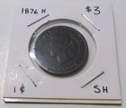    antique    1876h Canada 1 Cent Coin - Large Cent Coin - Victoria - Vintage Coins
