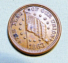 1863 Patriotic Civil War Token - Shoot Him On The Spot - Lot 150