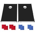 3x2ft Portable Aluminum Cornhole Board Game Set With 8 Bean Bags   Carrying Case