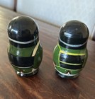Vintage Set Of 2 Russian Wood 3    Nesting Dolls  19th Century Soldiers drummer