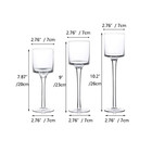 Tea Light Holder Votive Centerpieces - Glass Candle Holders Bulk For Wedding    