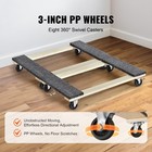 Uimoso Furniture Dolly Moving Dolly Caster 1000 Lbs Each Load 2pcs 8 Wheels Wood