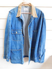 Ralph Lauren Polo Country Chore Coat Denim Blue Corduroy Collar X Large Vintage