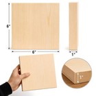Unfinished Wood Blocks For Crafting  4 Pack 6 X 6 X 1 Inch Solid Pine Wood Ca   