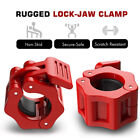 2pc Olympic 1-2  Inch Barbell Clamps Quick Release Standard Bar Weight Plates Us