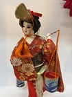 Original Vintage Japanese Geisha Doll Rotating Music Box 