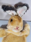Vintage Steiff Mohair Bunny Rabbit Hand Puppet 1950s Germany No Tags button