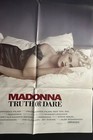 Vintage 1991 Madonna Truth Or Dare Original Full Sheet Movie Poster