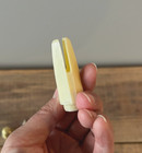 Vtg Celluloid Travel Sewing Kit Holds Needles Thread Scissors Thimble