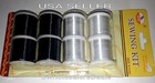 Invisible Nylon Thread 4 Clear   4 Smoke Spools 600 Yards Total Sew Craft Quilts