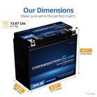 Chrome Battery Ytx20hl-bs Wireless Connectivity Atv Canam Polaris Yamaha Battery