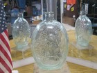 the Best Ever aquamarine gii-41 open Pontil Eagle tree 1 Pint Historical Flask 