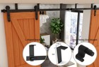 4-20ft Ceiling Mount Bracket Sliding Barn Door Hardware Track Kit Single double
