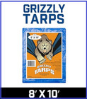 B-air Grizzly Tarps Large Multi-purpose Waterproof Tarp Poly Cover 5 Mil 8x10 Ft