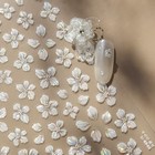 1 Sheets Embossed Flower Nail Stickers For Nail Art Flower Stickers-13