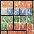 1950-51 Great Britain 66 George Vi Postage Stamps Used  Sc 280-285