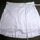 Greg Norman Womens White Floral Play Dry Golf Skort Size L
