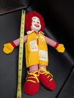 Vintage Mcdonald   s Ronald Mcdonald Stuffed Doll 1984 15    Clown Rag  Plastic Face