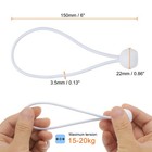 50pcs 6  Ball Bungee Cords Heavy Duty Bungee Cord Balls White