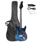     free Shipping     s Style Electric Guitar  case bag  strap  cable  picks 