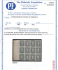 Confederate States Of America  12 Extra Fine Never Hinged Block Of Twelve
