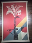 Shepard Fairey Obey Giant    ar-15 Lily    Art Print Poster Signed Lithograph