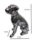 Metal Dog Boxer Statue Figurine Table Top Sculpture 8 5 Inches
