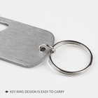 Stainless Steel Flat Beer Bottle Opener Keychain  Sturdy And Durable 4 Pcs To   