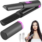 Cordless Flat Iron Travel Portable Fast Heating Usb 2 In 1 Wireless Straightener