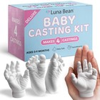 Baby Footprint   Hand Casting Mold Kit - 4 Pack Keepsake Gift For New Moms