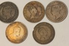 Lot Of 5 1890-1909 Canadian Large Cents Canada Penny Cull
