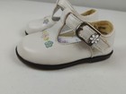 Mckids Shoes Baby Girl Size 3 White With Flowers Pink Vtg 90s Kids Free Ship