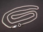 Taxco Mexican 925 Sterling Silver Curb Chain Necklaces  28   11 Grams
